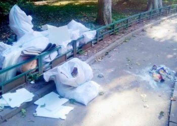 Poliția locală din Sectorul 6 l-a amendat cu 2.000 de lei pe un bărbat care și-a aruncat gunoaiele pe domeniul public