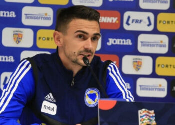 Atacantul bosniac, Smail Prevljak, înaintea meciului împotriva României: „Noi suntem într-o formă foarte bună şi de aceea cred că suntem uşor favoriţi”