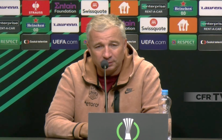 Dan Petrescu, înaintea meciului CFR Cluj – Slavia Praga: „Trebuie să prindem o zi fantastică toţi ca să scoatem un rezultat pozitiv”