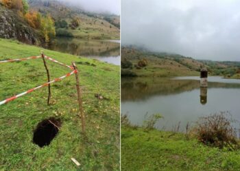 Tanczos Barna a convocat o sedință extraordinară după ce a apărut o pâlnie de eroziune în coronamentul barajului lacului piscicol Tăul Mare din Roșia Montană