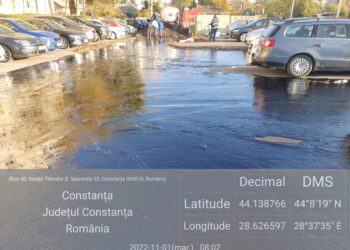 Garda de Mediu Constanța a amendat o firmă cu 50.000 de lei pentru că a poluat o parcare cu păcură