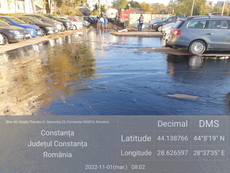 Garda de Mediu Constanța a amendat o firmă cu 50.000 de lei pentru că a poluat o parcare cu păcură