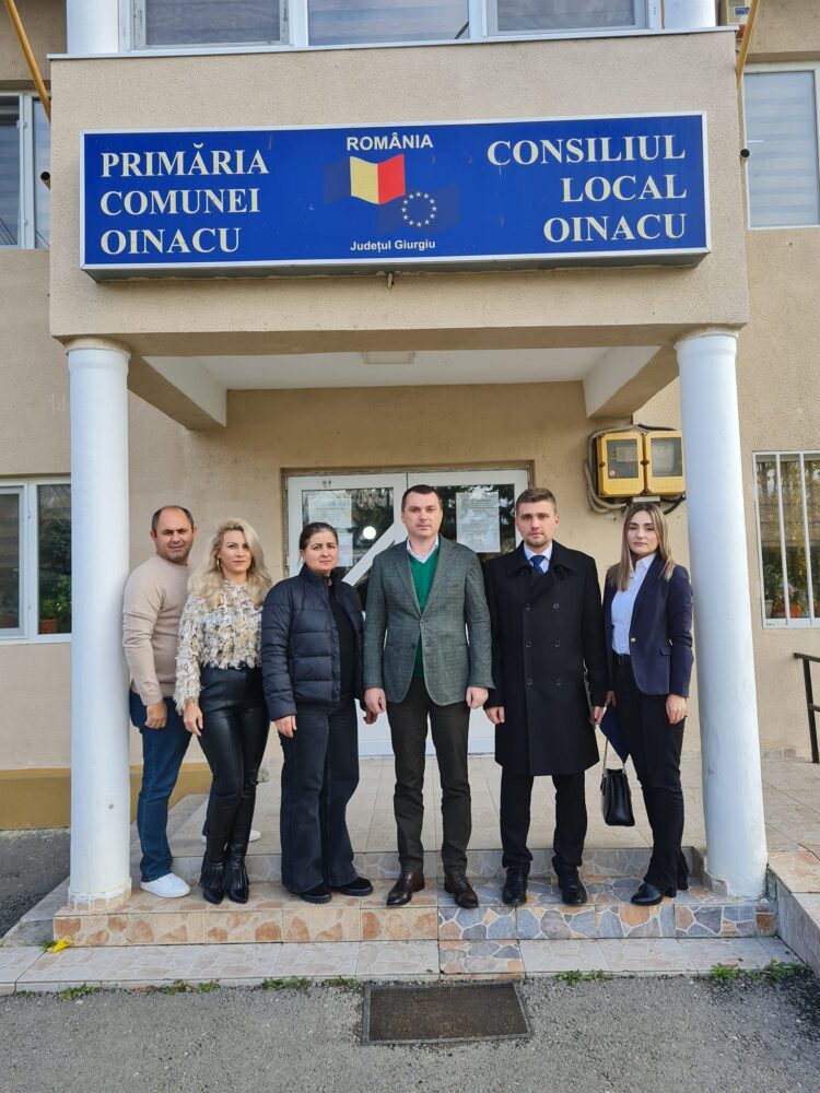 Reprezentanți ai Ministerului Cercetării, în vizită de lucru în localitățile Frățești și Oinacu din județul Giurgiu. S-a discutat despre digitalizarea administrației locale
