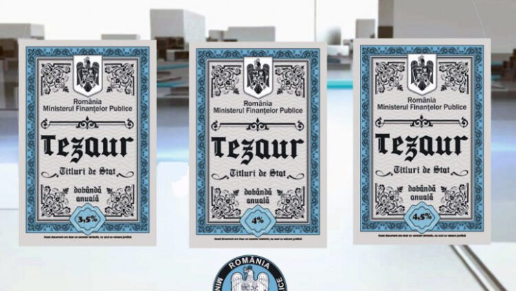 Românii pot investi în titluri de stat TEZAUR, cu dobânzi anuale de 7,35%, 7,60%, respectiv 8,00%, din 3 ianuarie
