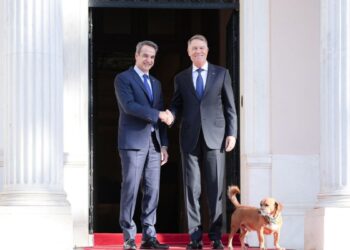 Klaus Iohannis a avut o întrevedere cu premierul grec Kyriakos Mitsotakis