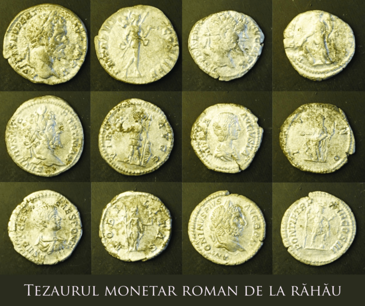 Șase monede romane imperiale din argint, găsite de un detectorist pe raza localității Răhău, au fost expuse la Muzeul Municipal ”Ioan Raica” din Sebeș