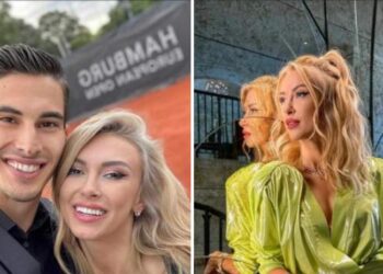 Cum îl susține Andreea Bălan pe Victor Cornea la meciurile de tenis?