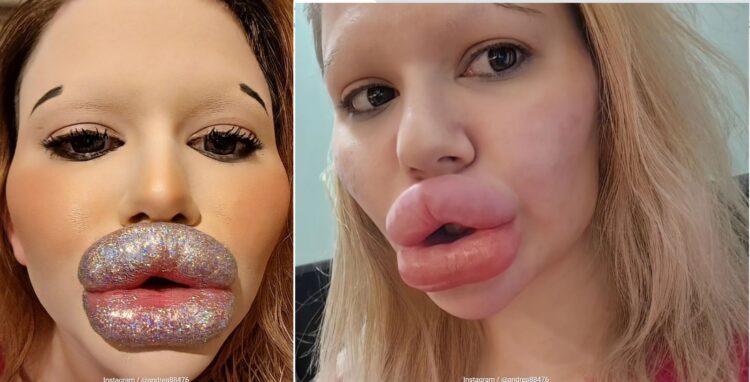 Această femeie își mărește buzele lunar! Ce vrea să facă după 40 de operații estetice?