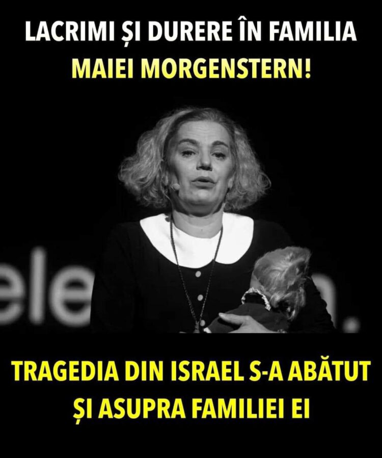 Maia Morgernstern: „Nu pot, nu pot să vorbesc!”