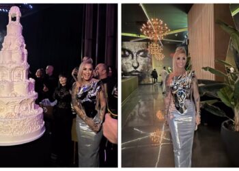 Anamaria Prodan, de departe cea mai de succes femeie atât în familie, cât și în carieră, a sărbătorit cu un tort ca la nuntă, de peste 2 metri înălțime!