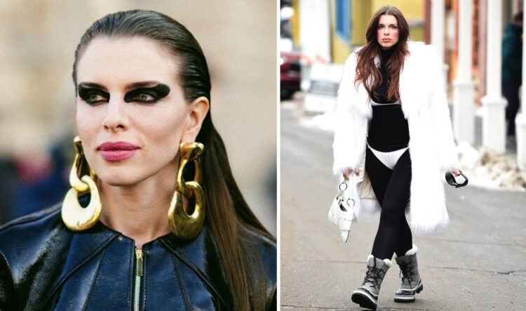 Apariție șocantă! Preafrumoasa divă Julia Fox poartă chiloţii peste pantaloni!