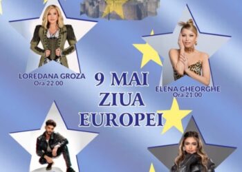 Concert la Suceava: Loredana Groza, Elena Gheorghe, Edward Sanda și Iuliana Beregoi, în Centru, de Ziua Europei!