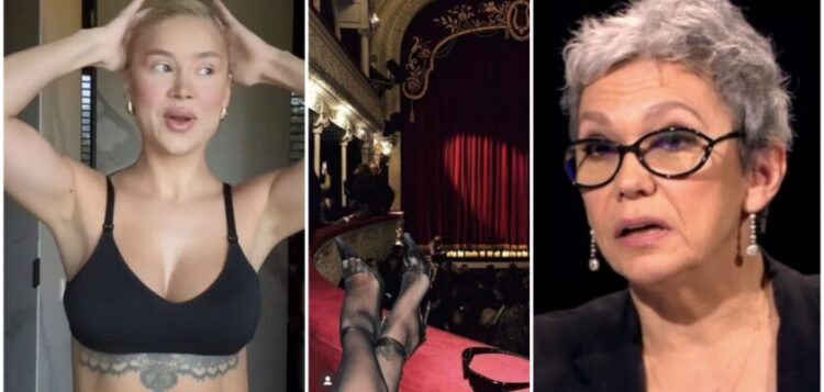 Oana Pellea o pune la punct pe diva Alina Ceușan, după ce aceasta s-a crăcit în sala de teatru!