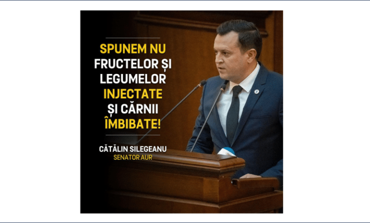 Senatorul AUR Cătălin Silegeanu: „Haideți să alegem să trăim sănătos – PRODUSE ROMÂNEȘTI!”