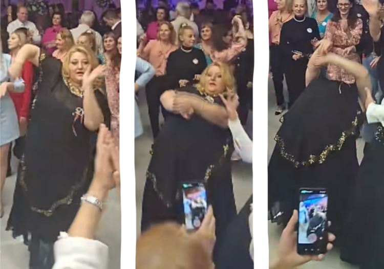 Diana Șoșoacă a rupt ringul de dans cu mișcări imperiale pe acordurile El Meneaito